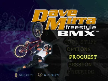 Dave Mirra Freestyle BMX (US) screen shot title
